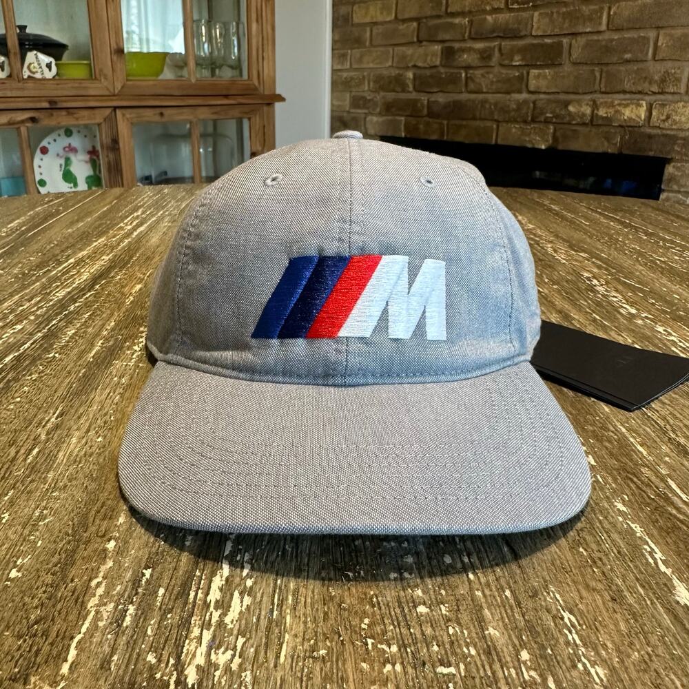 NWT BMW M’ Series Strapback Hat Cap Grey